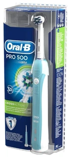 Зубная щетка электрическая Oral-B CrossAction PRO 500 голубой 