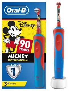 Зубная щетка электрическая Oral-B Mickey Kids красный/синий 