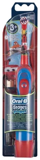 Зубная щетка электрическая Oral-B Stages Power Cars красный/синий 