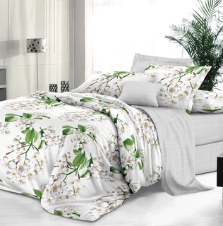 Комплект постельного белья Butterfly Сиеста, 2 спальный, сатин люкс, наволочки 70х70 см
