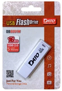 Флеш накопитель DATO DB8001 16GB White (DB8001W-16G)