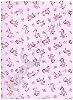 Зебра (розовый), пеленка детская многоразовая, ситец (хлопок 100%) 122 х 95