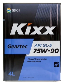 Масло трансмиссионное Kixx Geartec GL-5 75W-90 /1л полусинтетика 