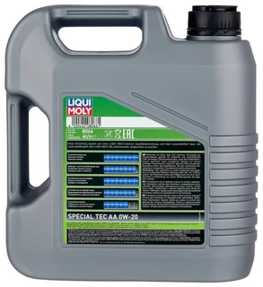 Моторное масло LIQUI MOLY Special Tec AA 0W-20 4 л 