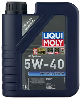 Моторное масло LIQUI MOLY Optimal Synth 5W-40 1 л 
