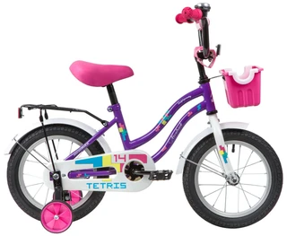 Велосипед Novatrack Tetris 14" 139617, фиолетовый 