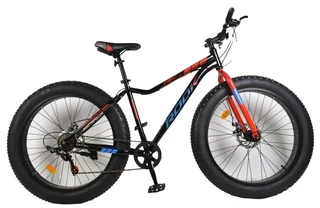 Велосипед Rook FS260D 26", черный/красный