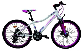 Велосипед 20" Nameless S2100W, белый/фиолетовый