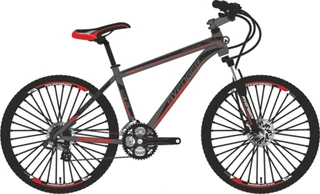 Велосипед 26" AVENGER A261D, серый/красный