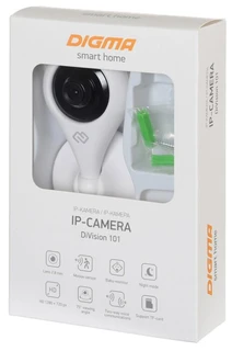 Видеокамера IP Digma DiVision 101 белый 