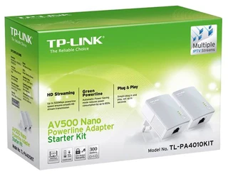 Сетевой адаптер Powerline TP-Link TL-PA4010KIT 