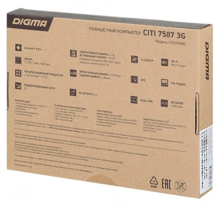 Планшет 7.0" DIGMA CITI 7587 3G Black 