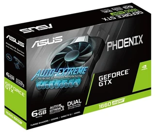 Видеокарта ASUS GeForce GTX 1660 SUPER 6Gb, 1530/14002 (PH-GTX1660S-6G) 
