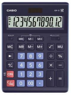 Калькулятор настольный Casio GR-12BU 
