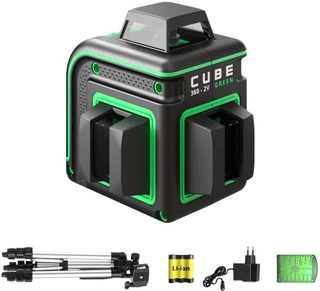 Лазерный нивелир ADA Cube 360-2V GREEN Professional Edition