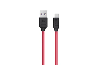 Кабель USB2.0 Am - Type-C  Hoco X11 Rapid, 1.2м, черный/красный