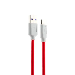 Кабель USB2.0 Am - Type-C Hoco X11 Rapid 1.2м, белый/красный