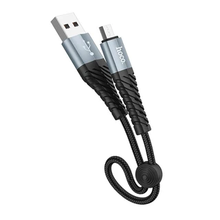 Кабель USB2.0 Am - microUSB Hoco X38 Cool 0.25м, черный