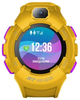 Смарт-часы JET Kid Gear фиолетовый/желтый 