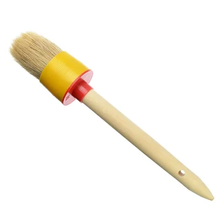 Кисть круглая HEADMAN № 14 (50 мм), натуральная щетина, деревянная ручка, пласт.корпус