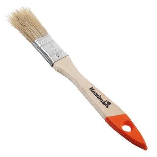Кисть плоская BASIC натуральная щетина, деревянная ручка, 3/4" (20мм) HEADMAN