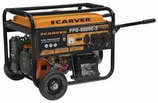 Генератор бензиновый Carver PPG-8000E-3 (6000 Вт)