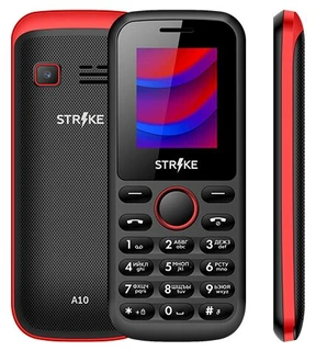 Сотовый телефон Strike A10 Черный/Красный