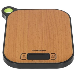 Весы кухонные Starwind SSK2070 бамбук 