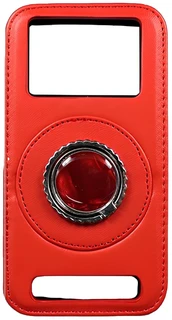 Чехол-накладка универсальный с кольцом L, красный
