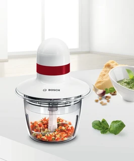 Измельчитель Bosch MMRP1000, белый/красный 