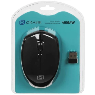 Мышь беспроводная OKLICK 488MW USB черный 