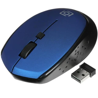 Мышь беспроводная OKLICK 488MW USB черный/синий 
