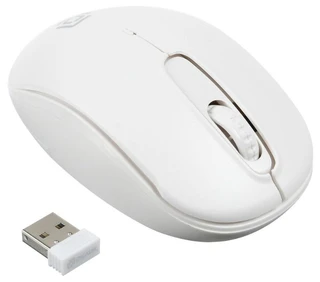 Мышь беспроводная OKLICK 505MW White USB 