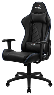Кресло игровое AeroCool AС110 AIR черный/синий 