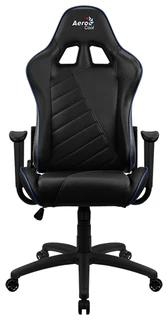 Кресло игровое AeroCool AС110 AIR черный/синий 