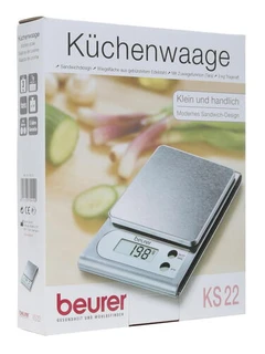 Весы кухонные Beurer KS22 серебристый 
