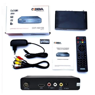 Ресивер DVB-T2 Cadena CDT-1651SB 