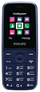 Сотовый телефон Philips Xenium E125 синий 