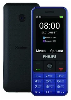 Сотовый телефон Philips Xenium E182 синий 