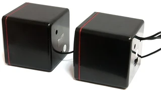 Колонки 2.0 Dialog Colibri AC-04UP, черный/красный 