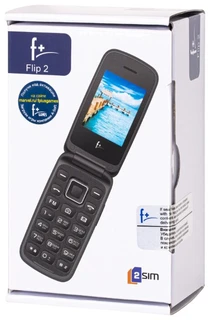 Сотовый телефон F+ Flip2 черный 