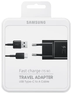 Сетевое зарядное устройство Samsung EP-TA20EBECGRU + кабель Type-C 