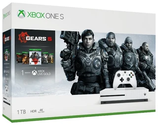 Игровая консоль Xbox One S 1ТБ + Gears 5, Ultimate-издание Gears of War 1, Gears of War 2, 3 и 4 