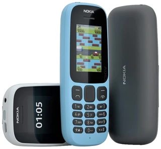 Сотовый телефон Nokia 105 голубой 
