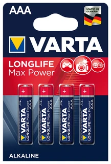 Батарейки Varta Longlife Max Power AAA бл.4 