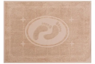 Коврик для ног Cleanelly Morning бежевый 50х70 см, махра 