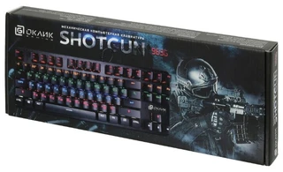 Клавиатура игровая OKLICK 969G SHOTGUN Black USB 