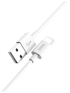 Кабель USB2.0 Am - Type-C 1.0м, 3.0A, Hoco X23 Skilled, белый 