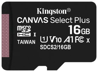 Карта памяти microSDHC Kingston Canvas Select Plus 16GB (SDCS2/16GBSP) 
