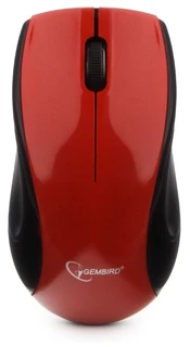 Мышь беспроводная Gembird MUSW-320-R Red USB 